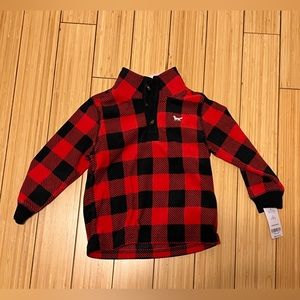 Carter’s Toddler Pullover 3T Boy - red, black and cuddly!